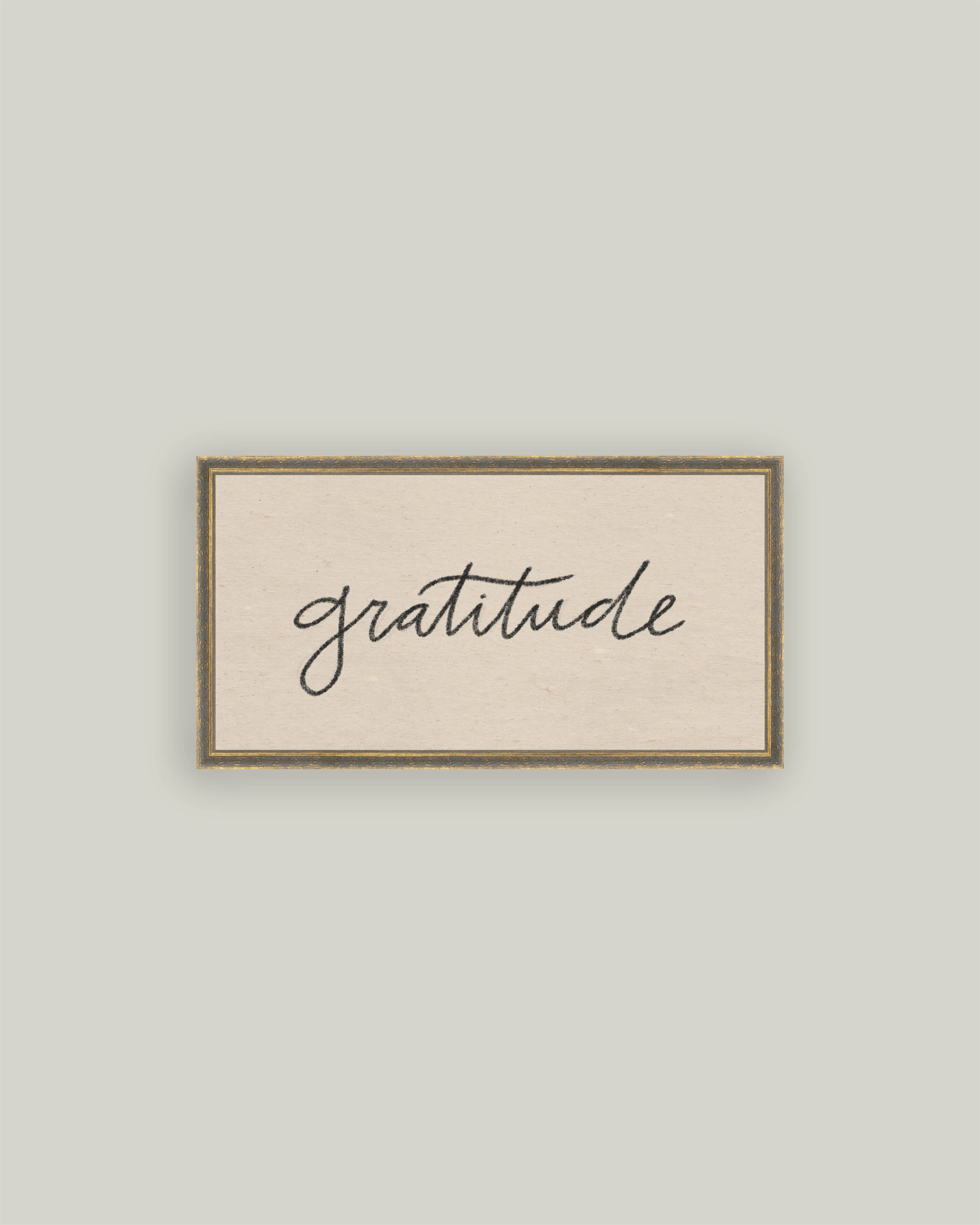 Gratitude