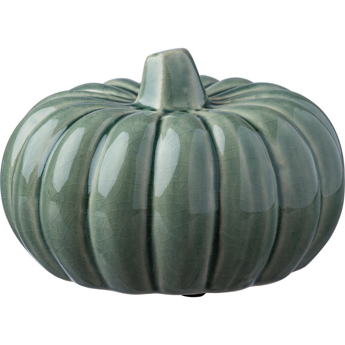 Green Ceramic Pumpkin