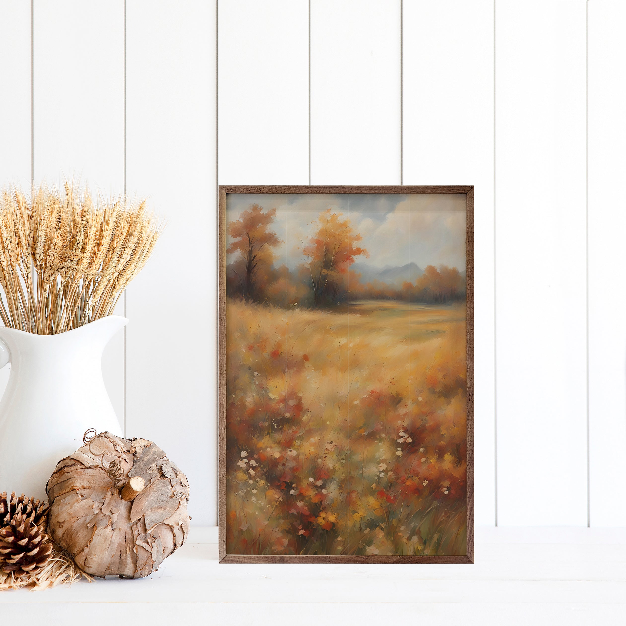 Autumn Field With Trees