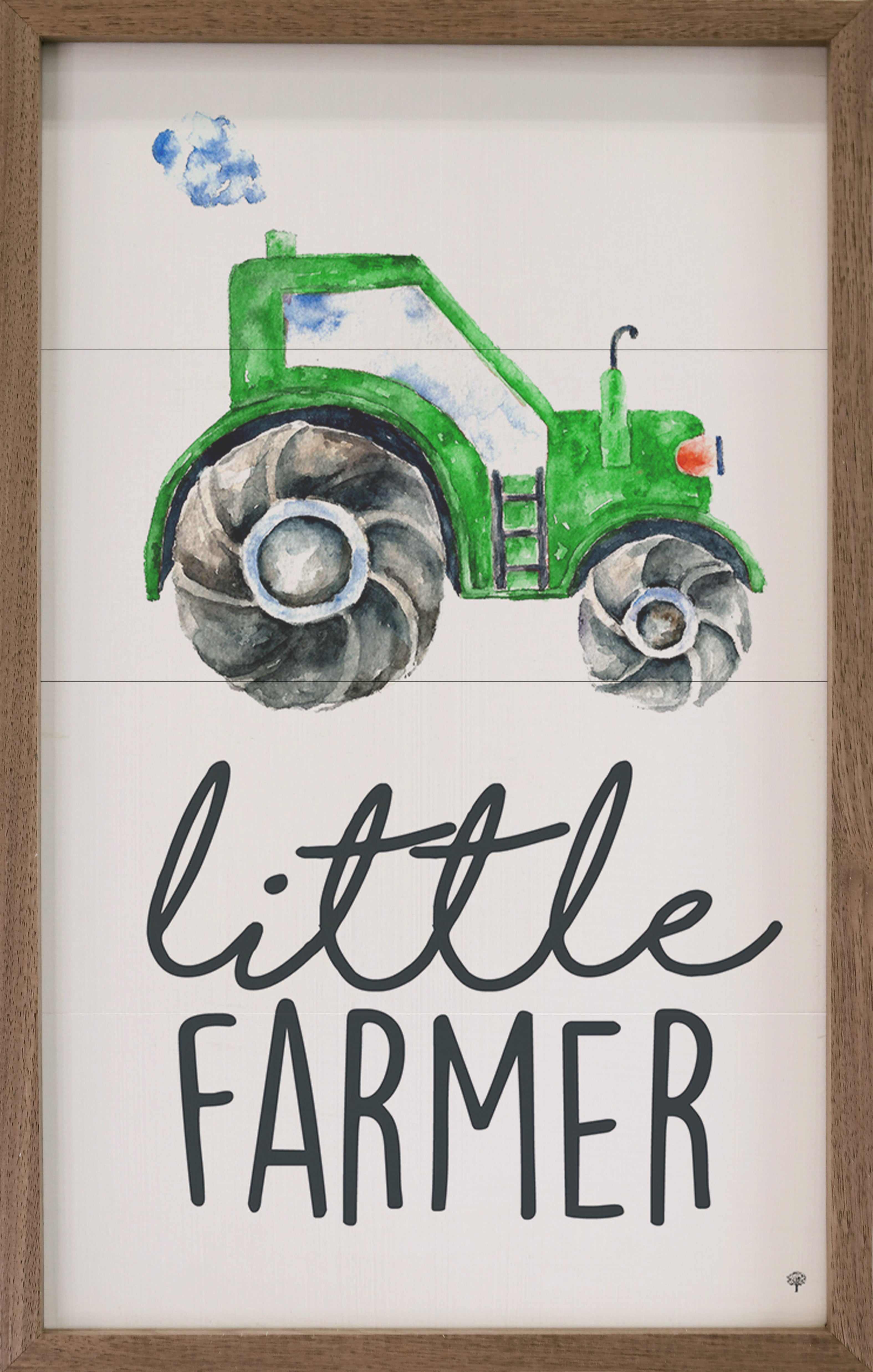 Little Farmer Green Tractor White