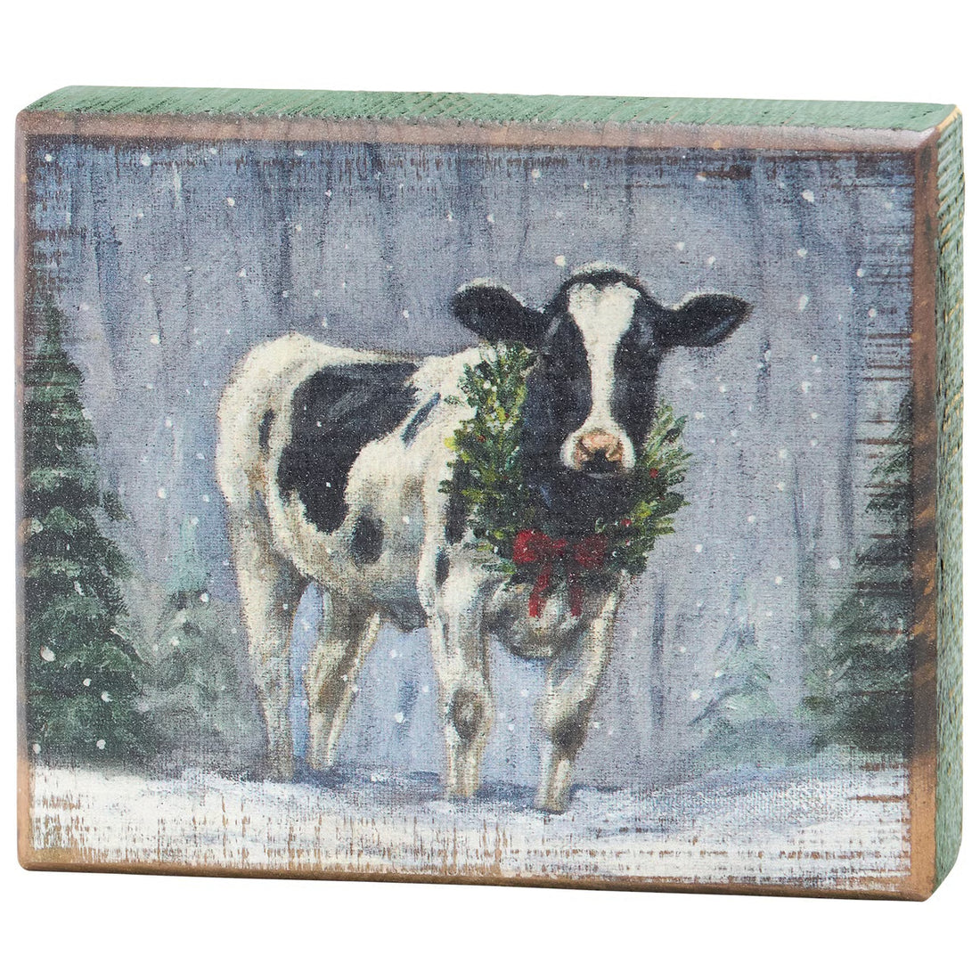 Snowy Cow Block