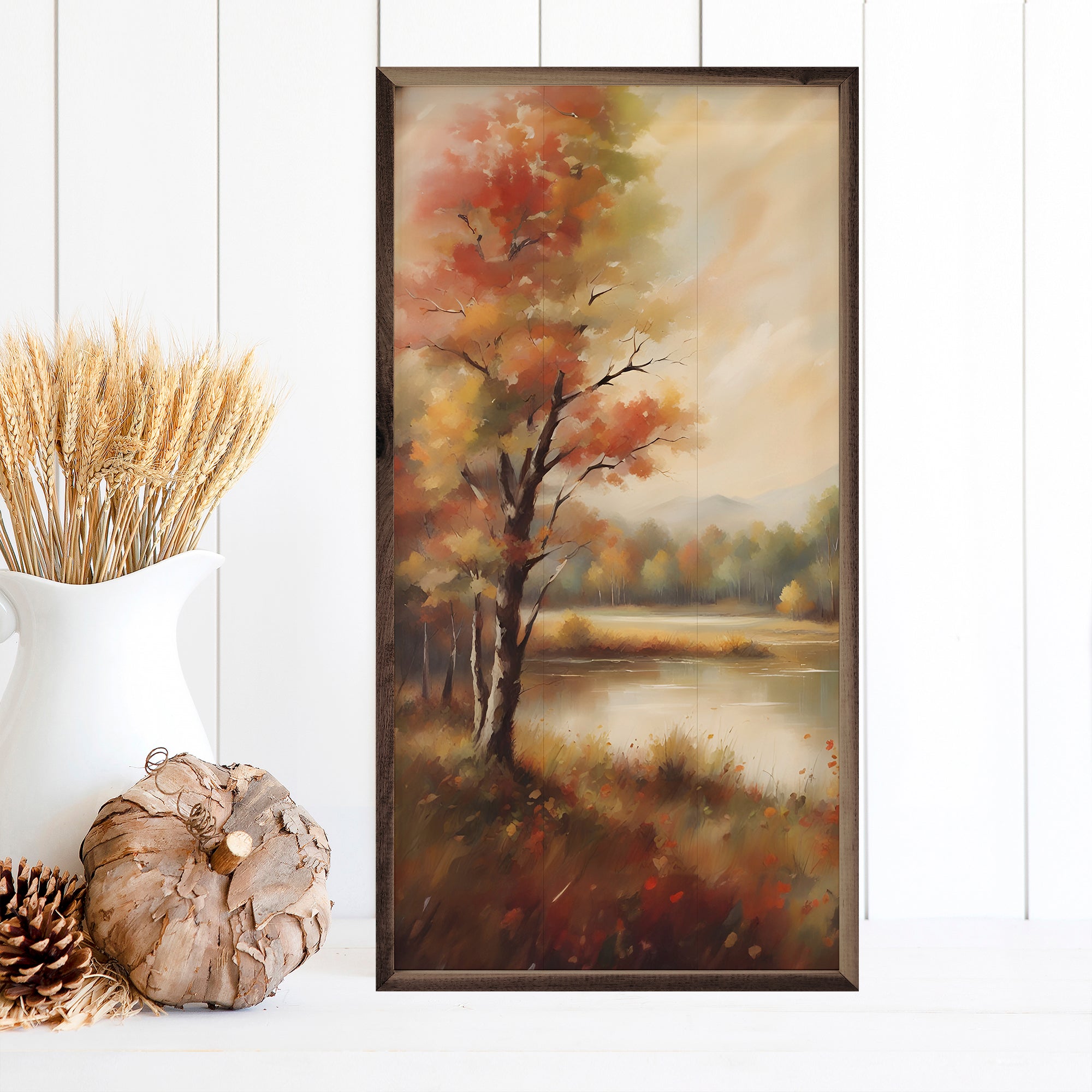Autumn Trees Near Lake