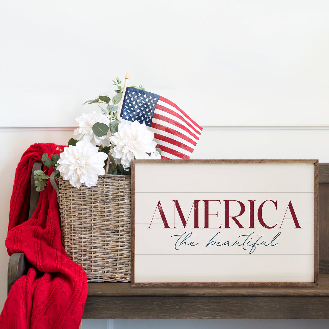 America The Beautiful White