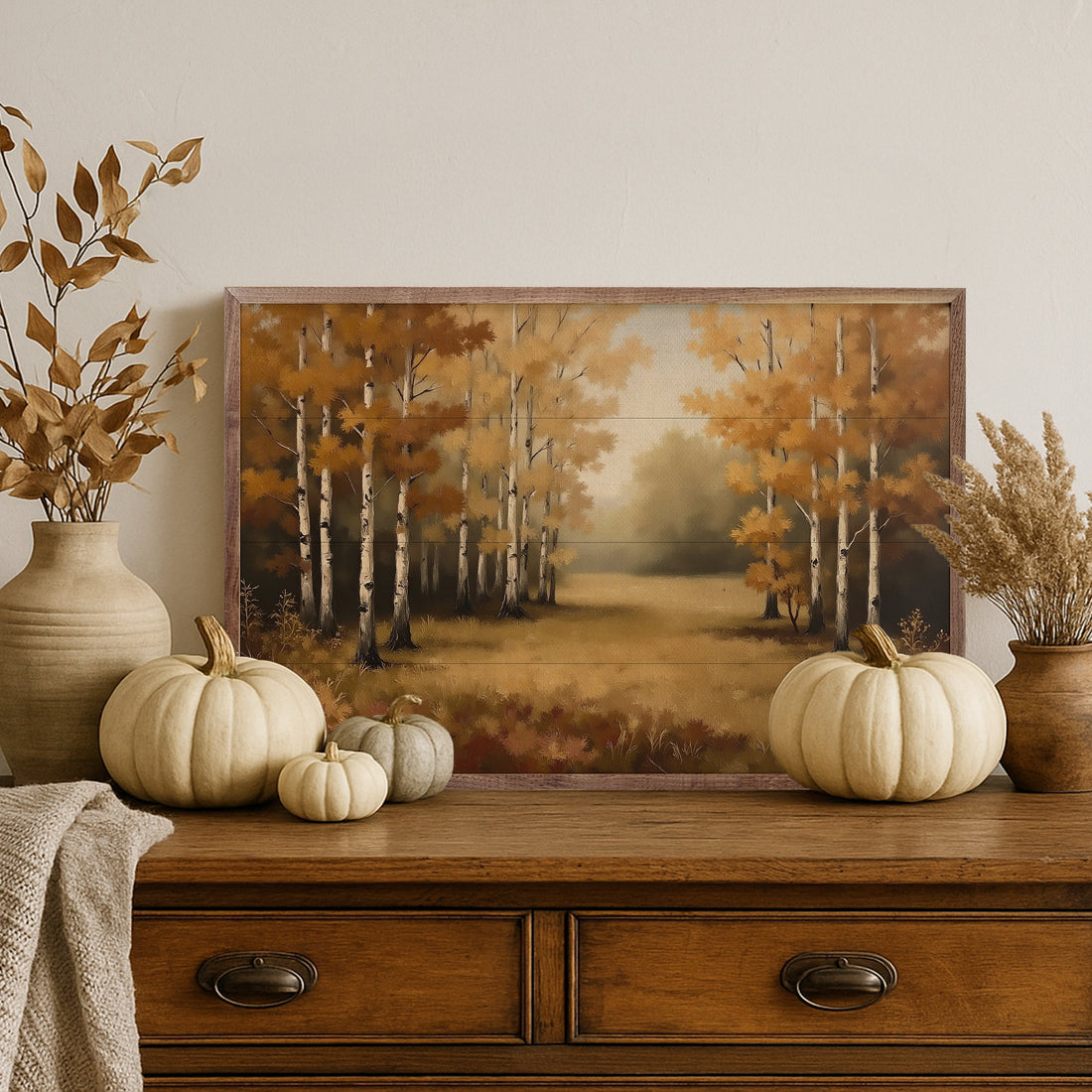 Autumnβs Birch Forest