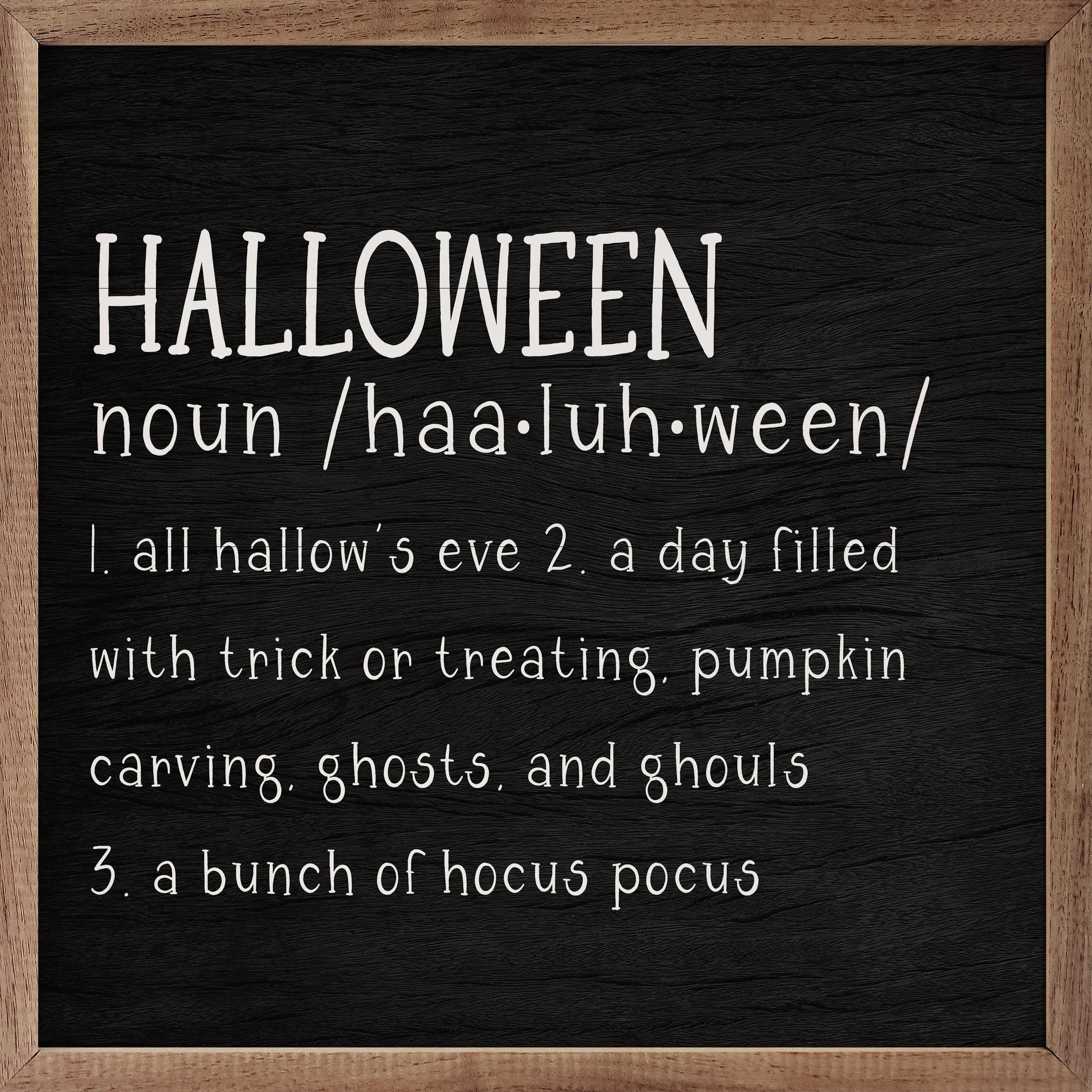 Halloween Definition Black