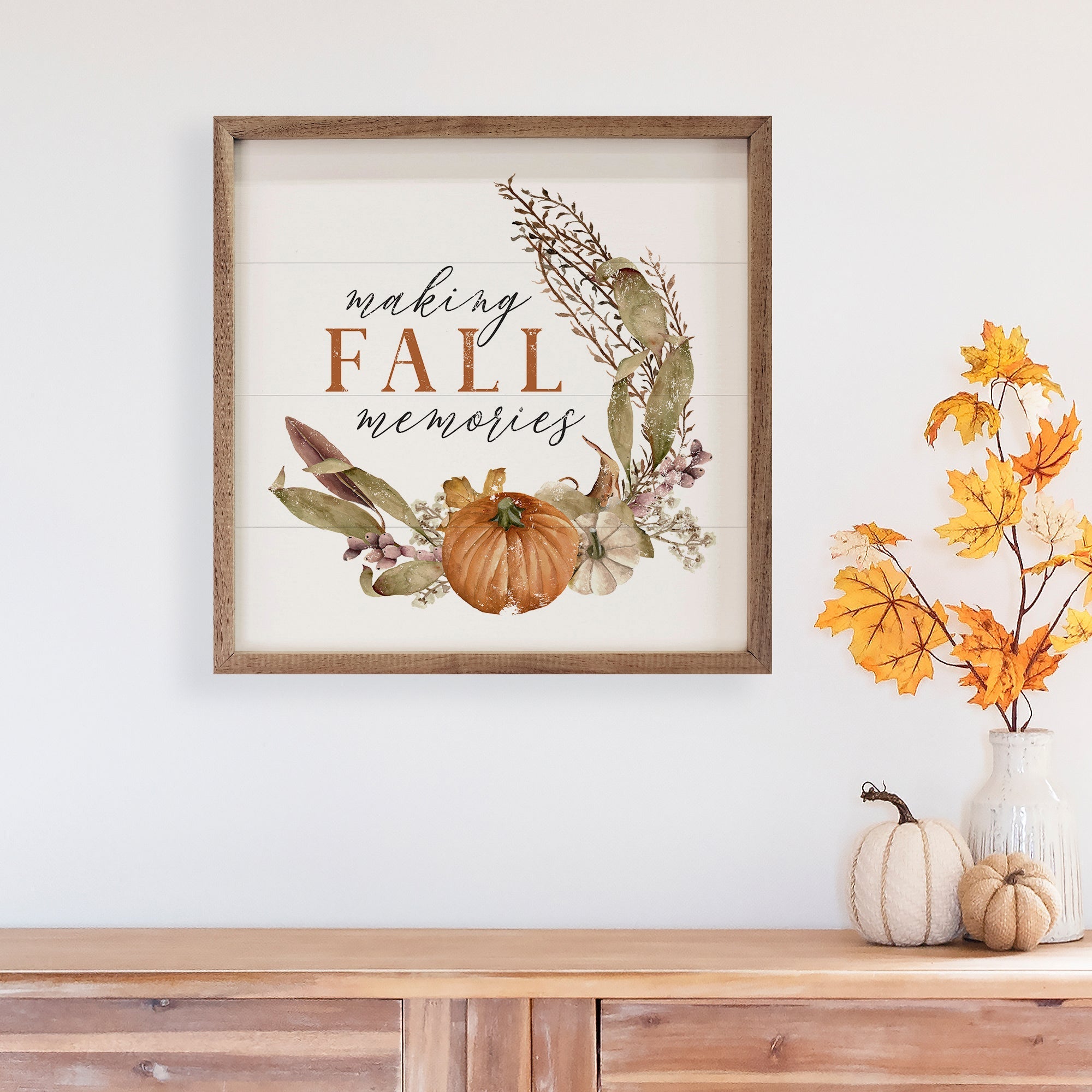 Making Fall Memories Pumpkins White