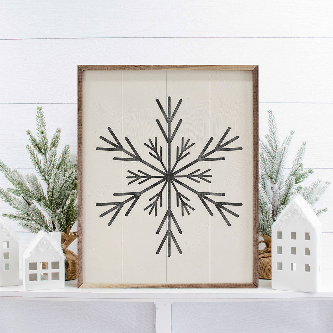 Modern Snowflake 1 Large Spike By Nina Blue