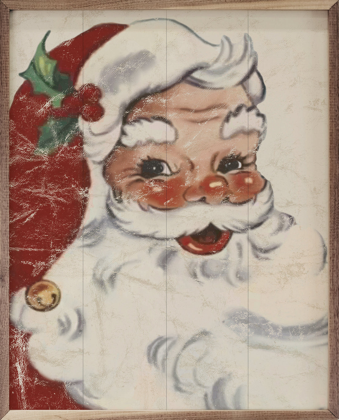 Rosy Cheeks Santa White
