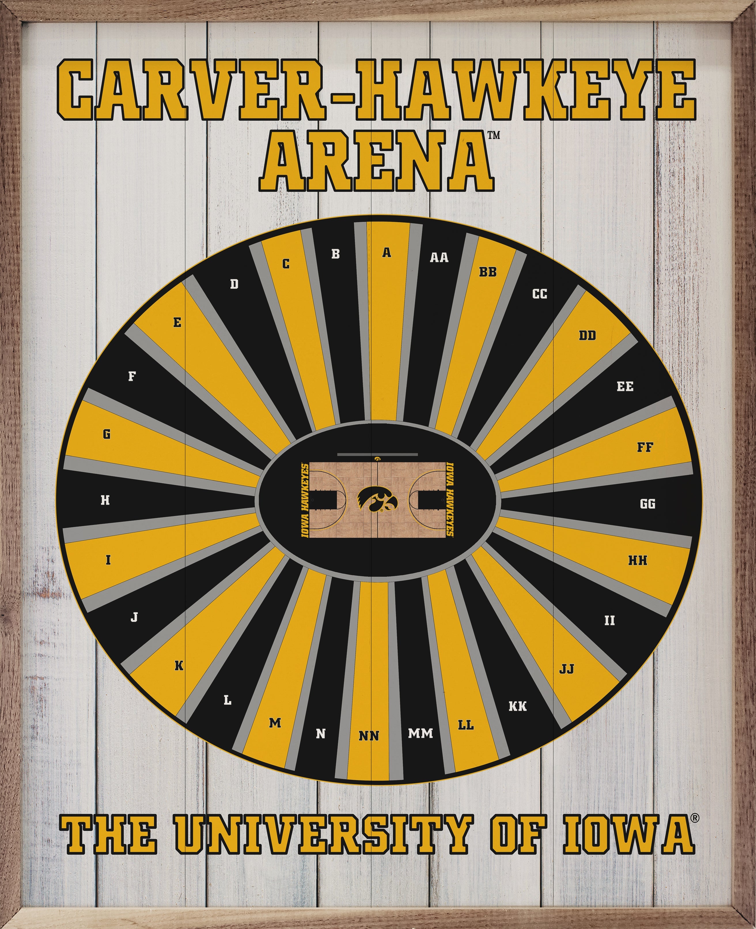 Stadium Seating Basketball University Of Iowa Whitewash