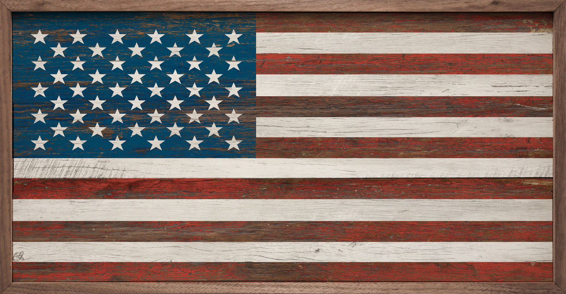 American Flag Whitewash