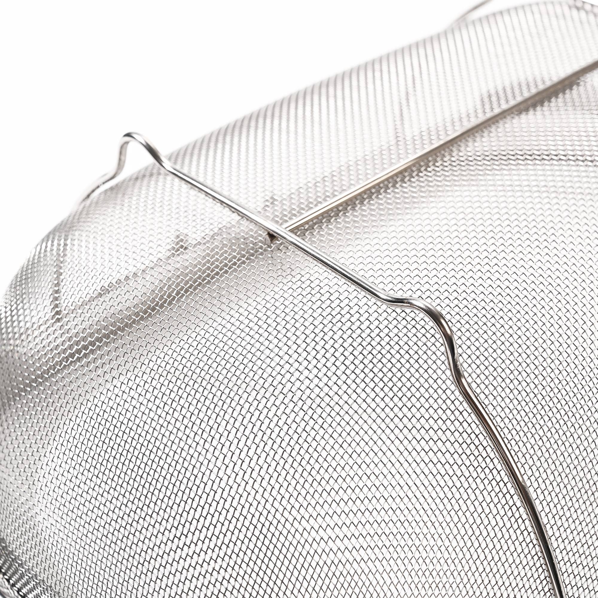 Fox Run Large Stainless Steel Colander, Extendable Handle