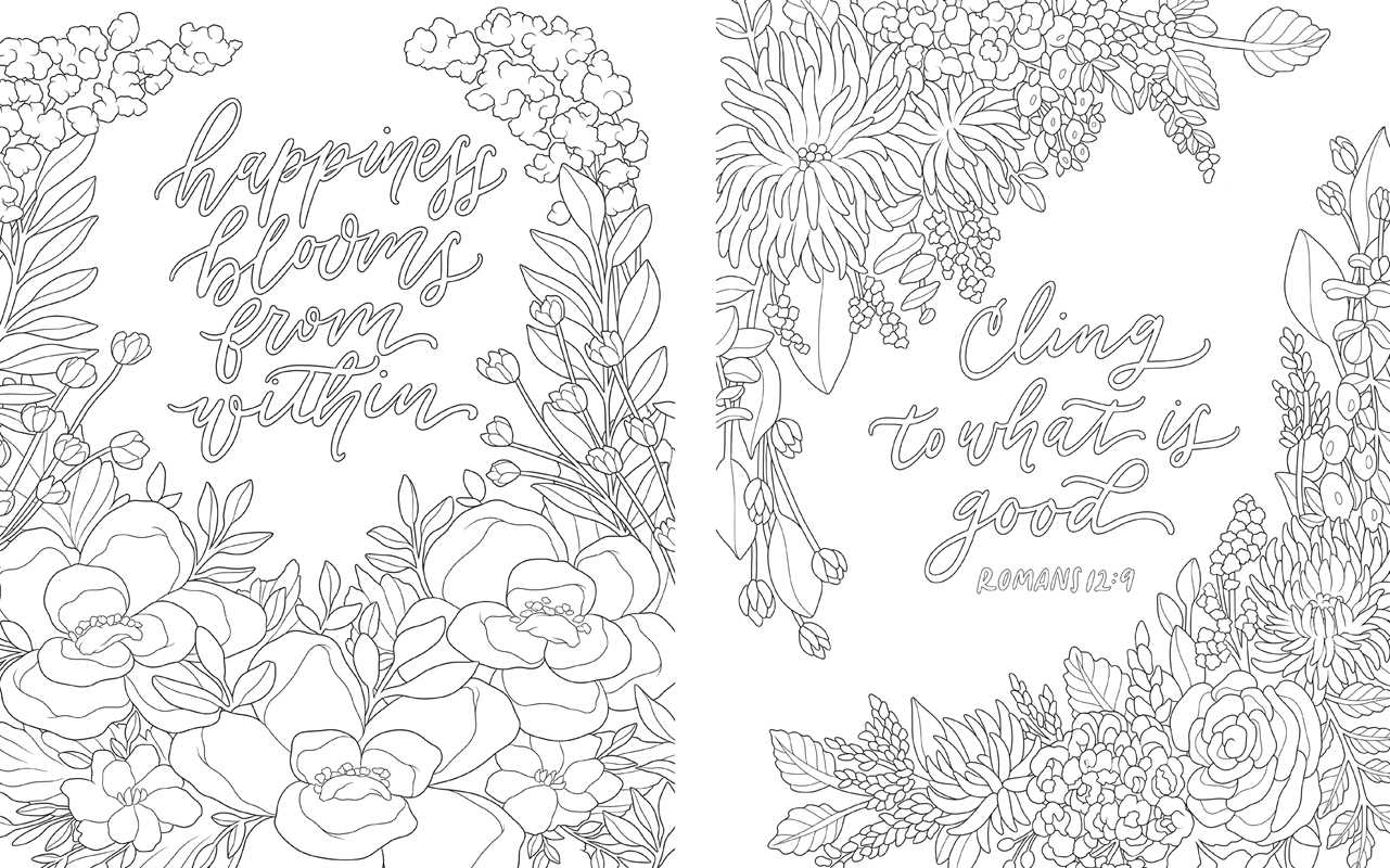 Scriptures and Florals Coloring Book by Allison Loveall