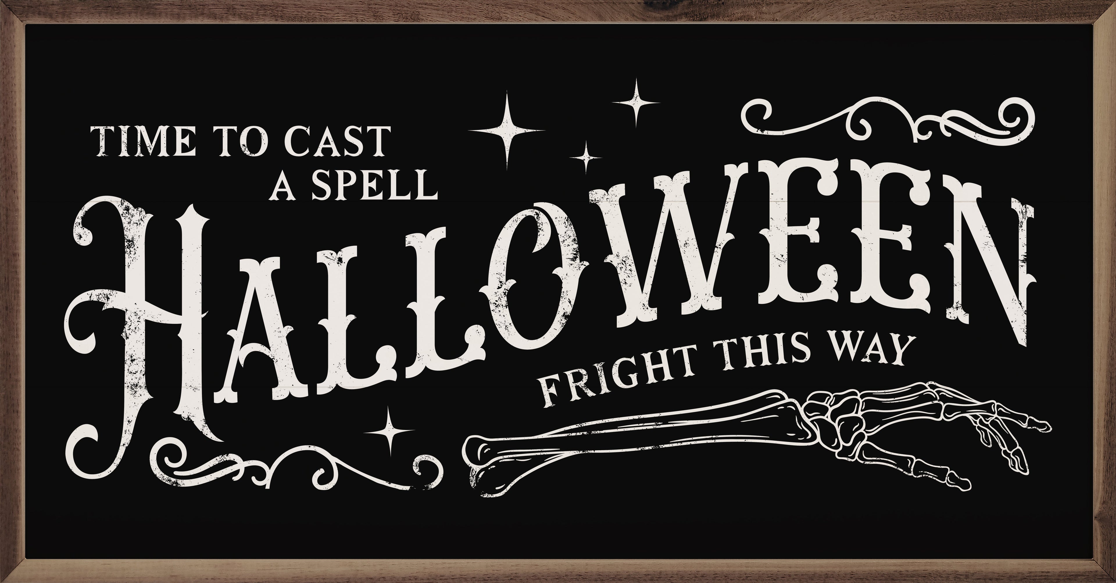 Halloween Fright This Way Black
