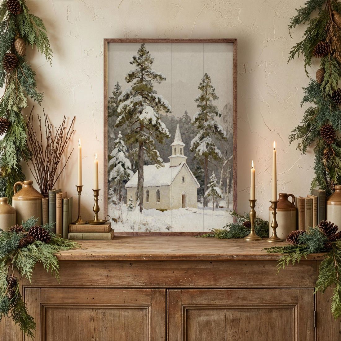 Church In Snowfall
