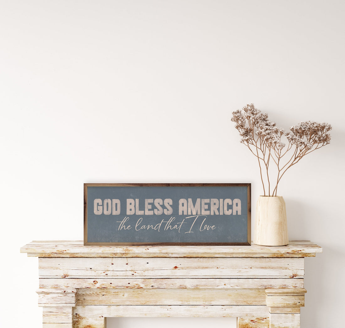God Bless America Blue