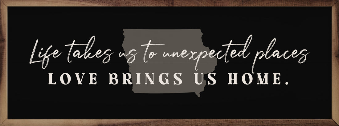 Love Brings Us Home Personalized State