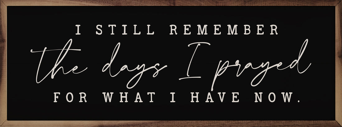 The Days I Prayed Script