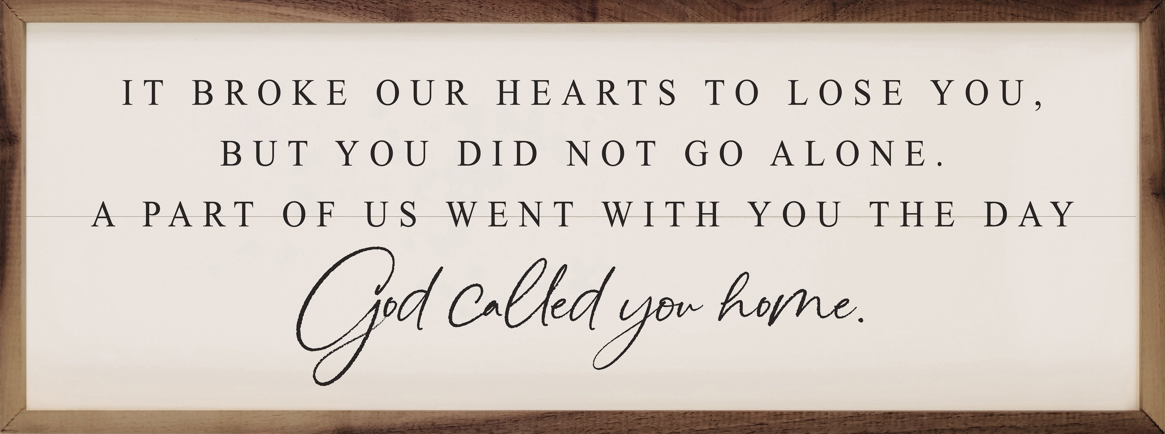 God Called You Home White