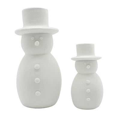Flocked Snowman