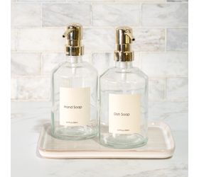 Clear Glass Soap Pump