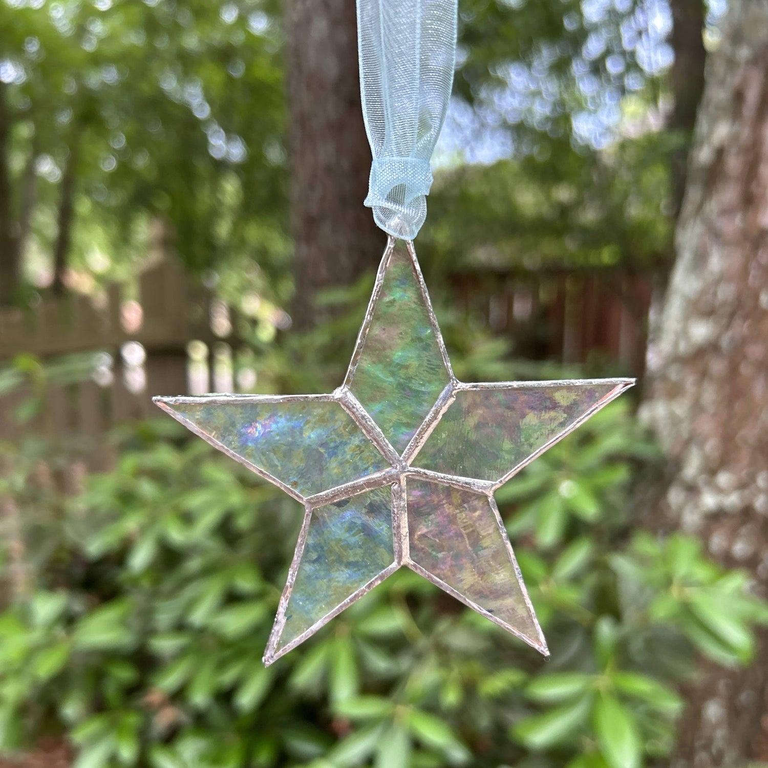 Little Star Baby Boy Stained Glass Star