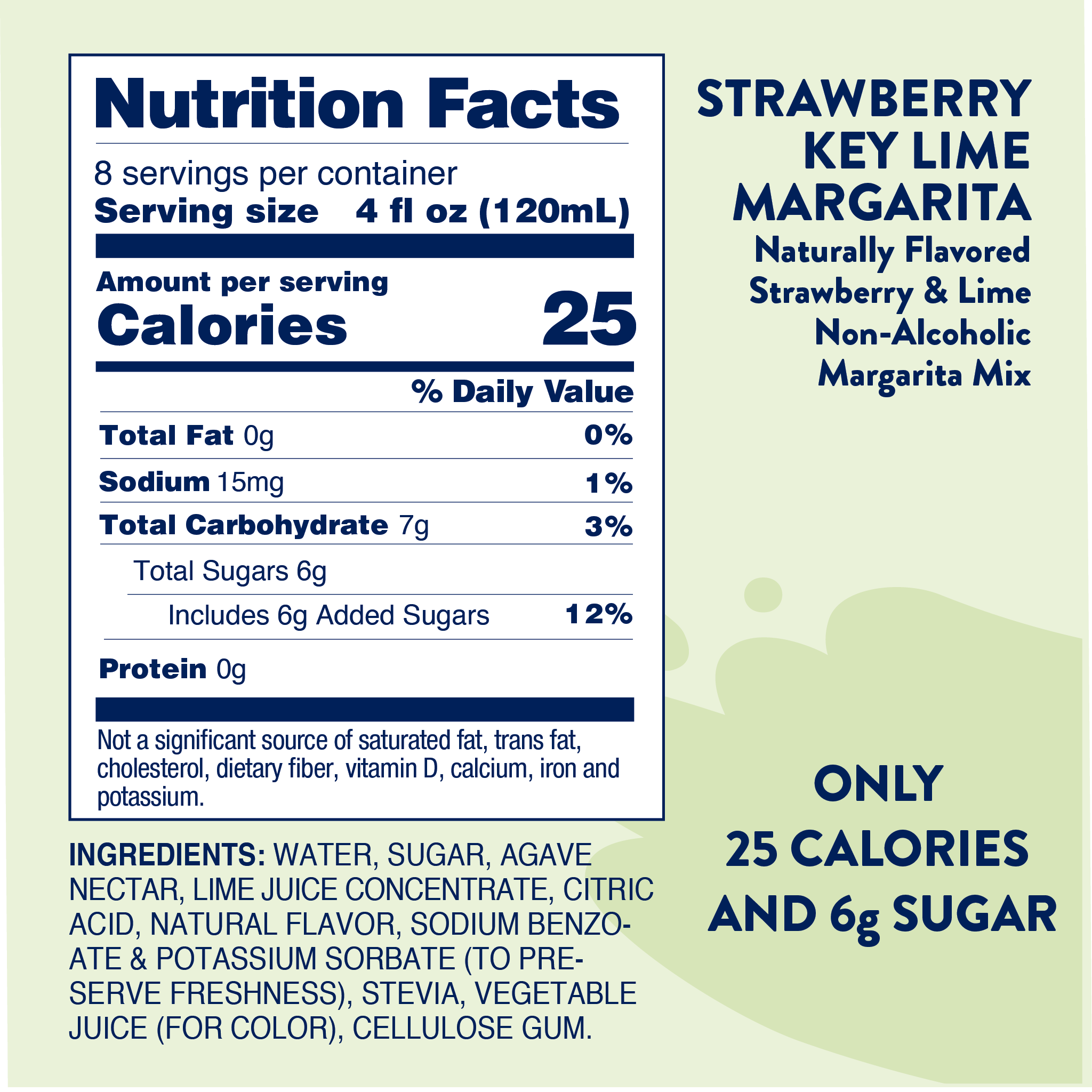 Natural Strawberry Key Lime Margarita - Mixer