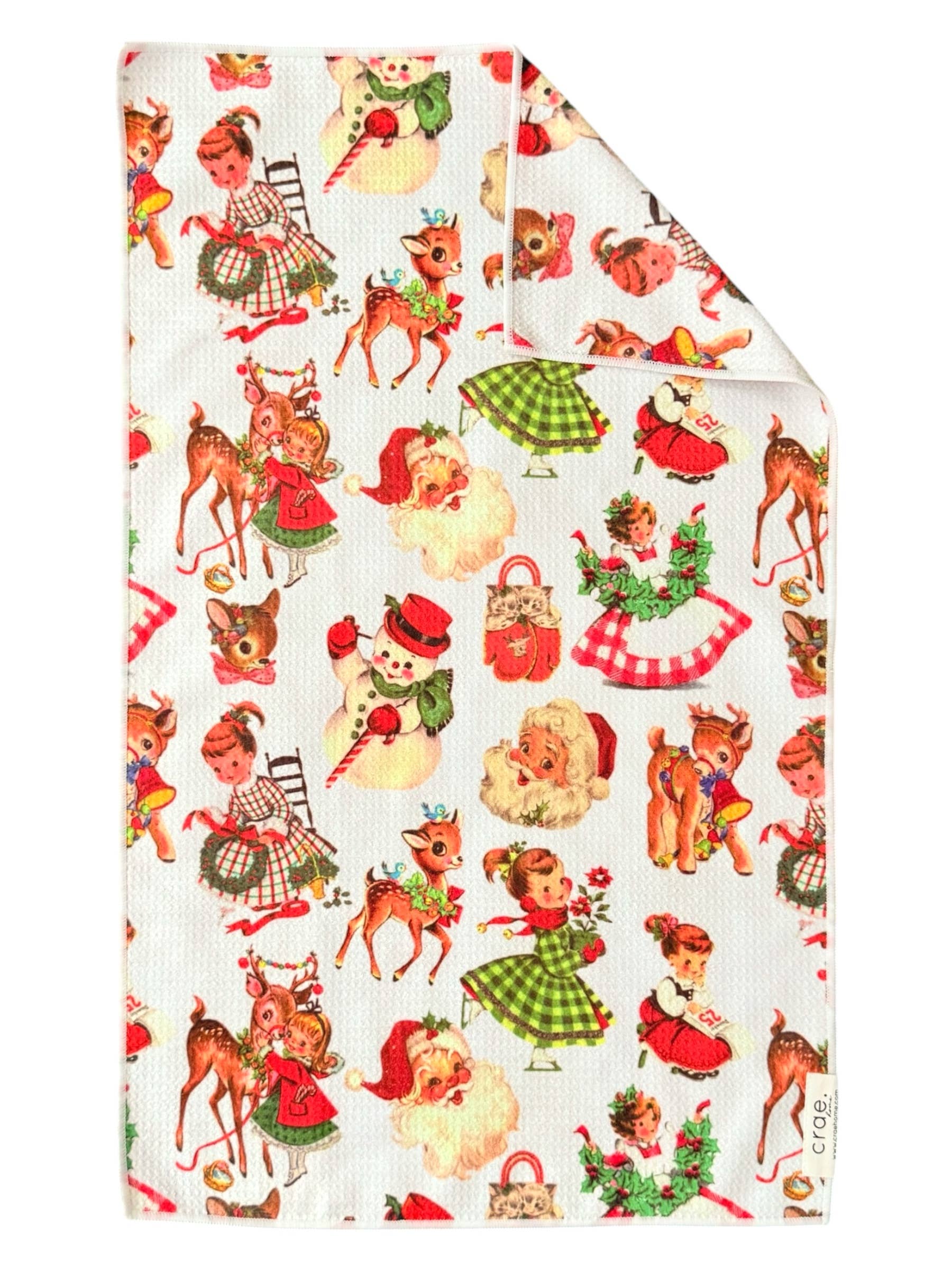Nostalgic Christmas: Double-Sided Hand Towel