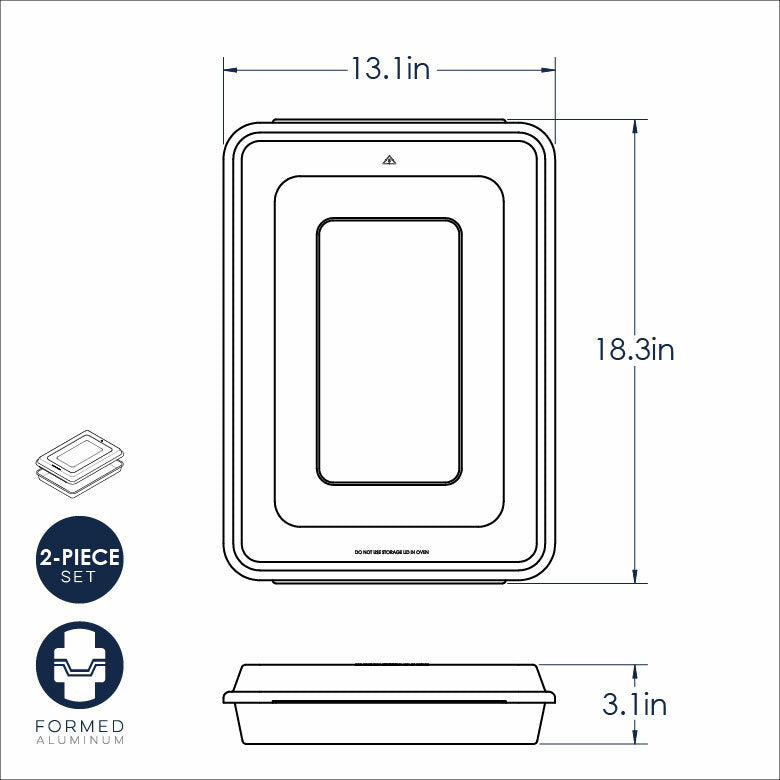 High-Sided Half Sheet w/Lid
