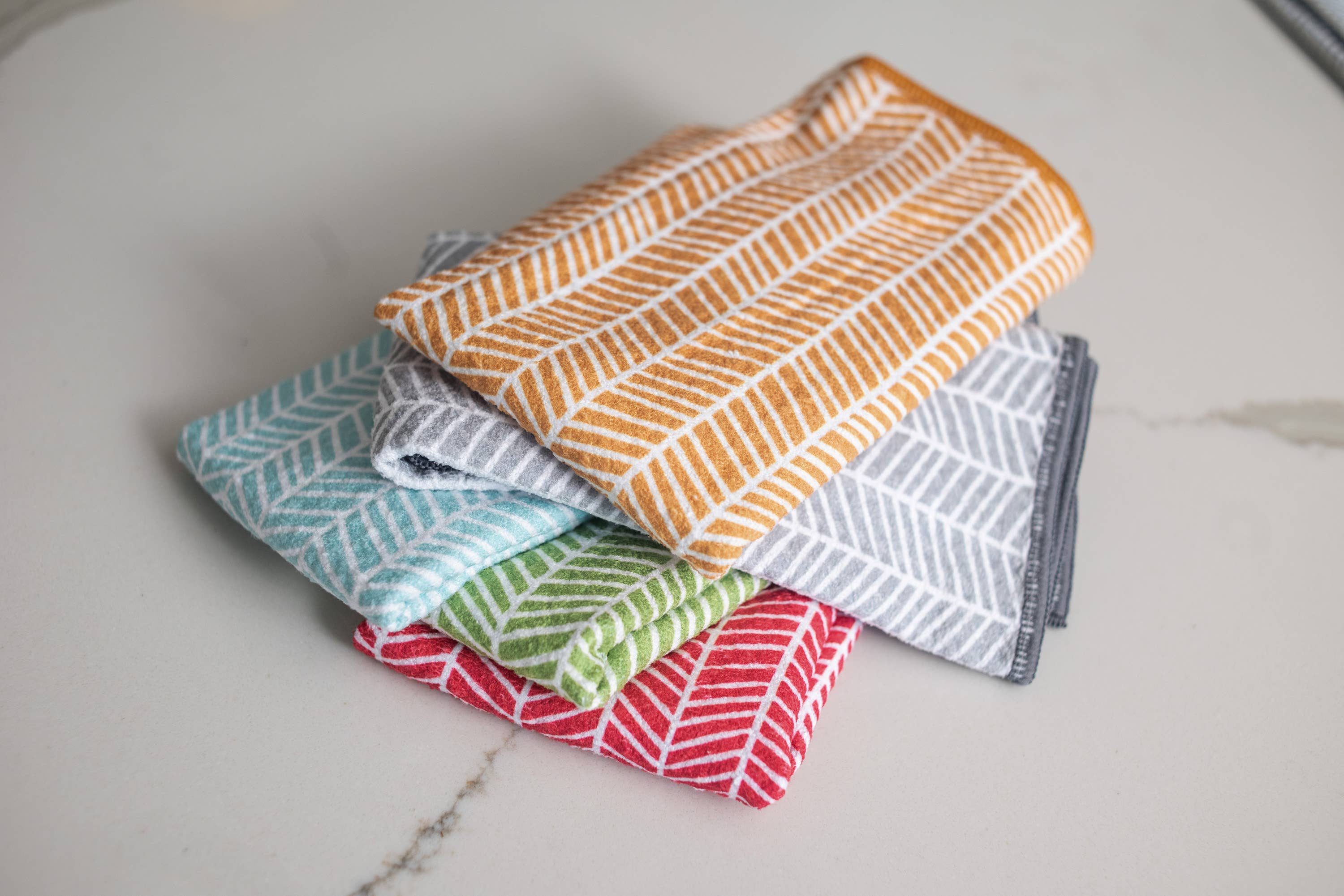 Mighty Minis Towel Set - Branches in Red (set of 3)