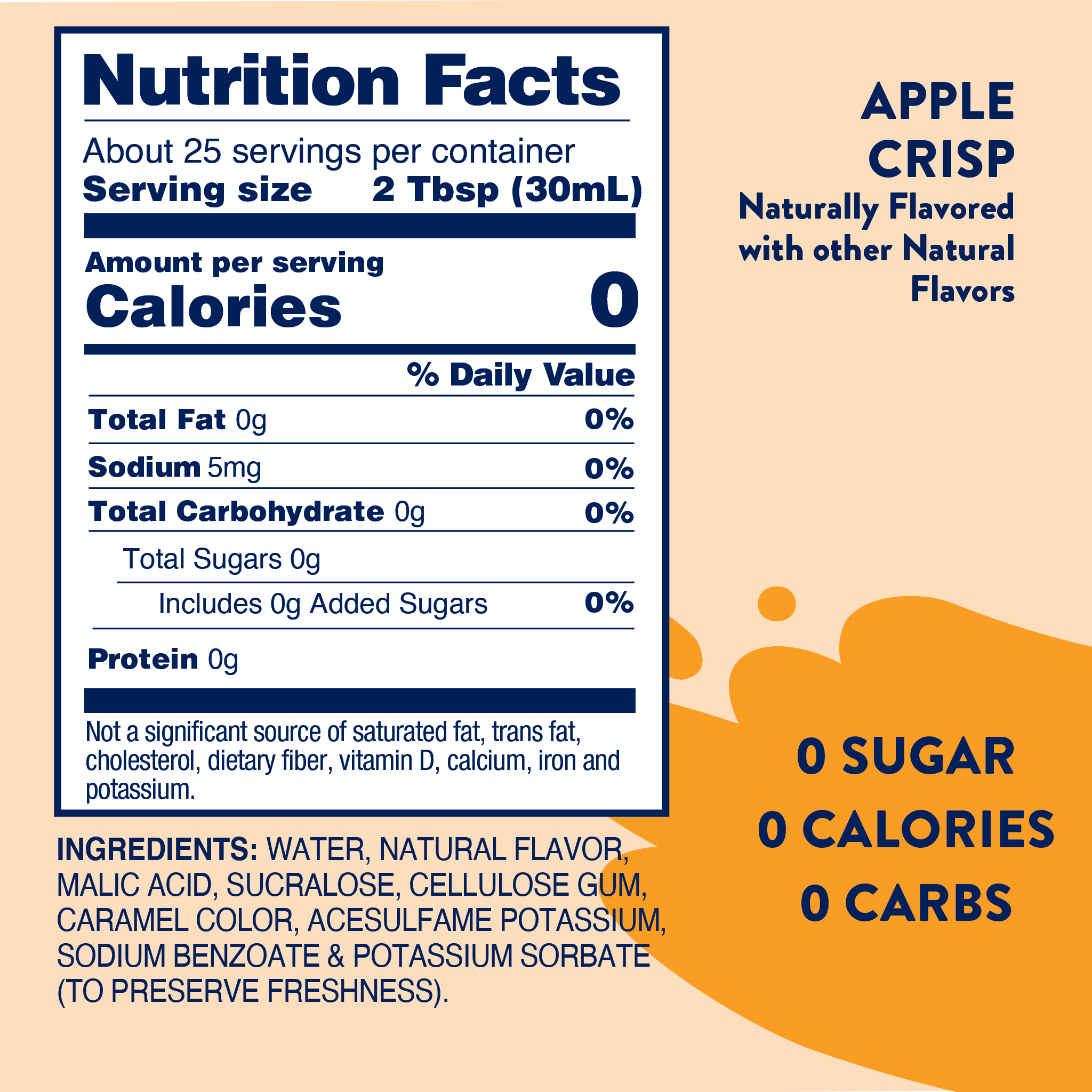 Apple Crisp Syrup - Sugar Free