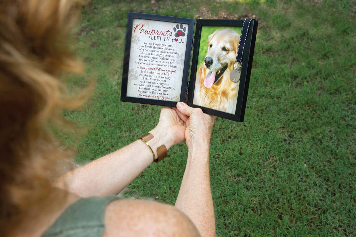 Pawprints Left By You Pet Memorial Frame for Dog 6070