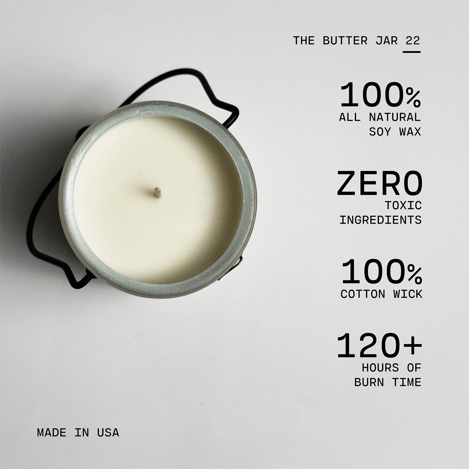 22 oz Butter Jar Candle: Silver Birch