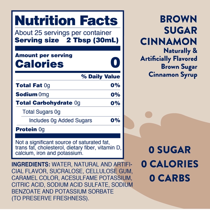 Brown Sugar Cinnamon Syrup - Sugar Free