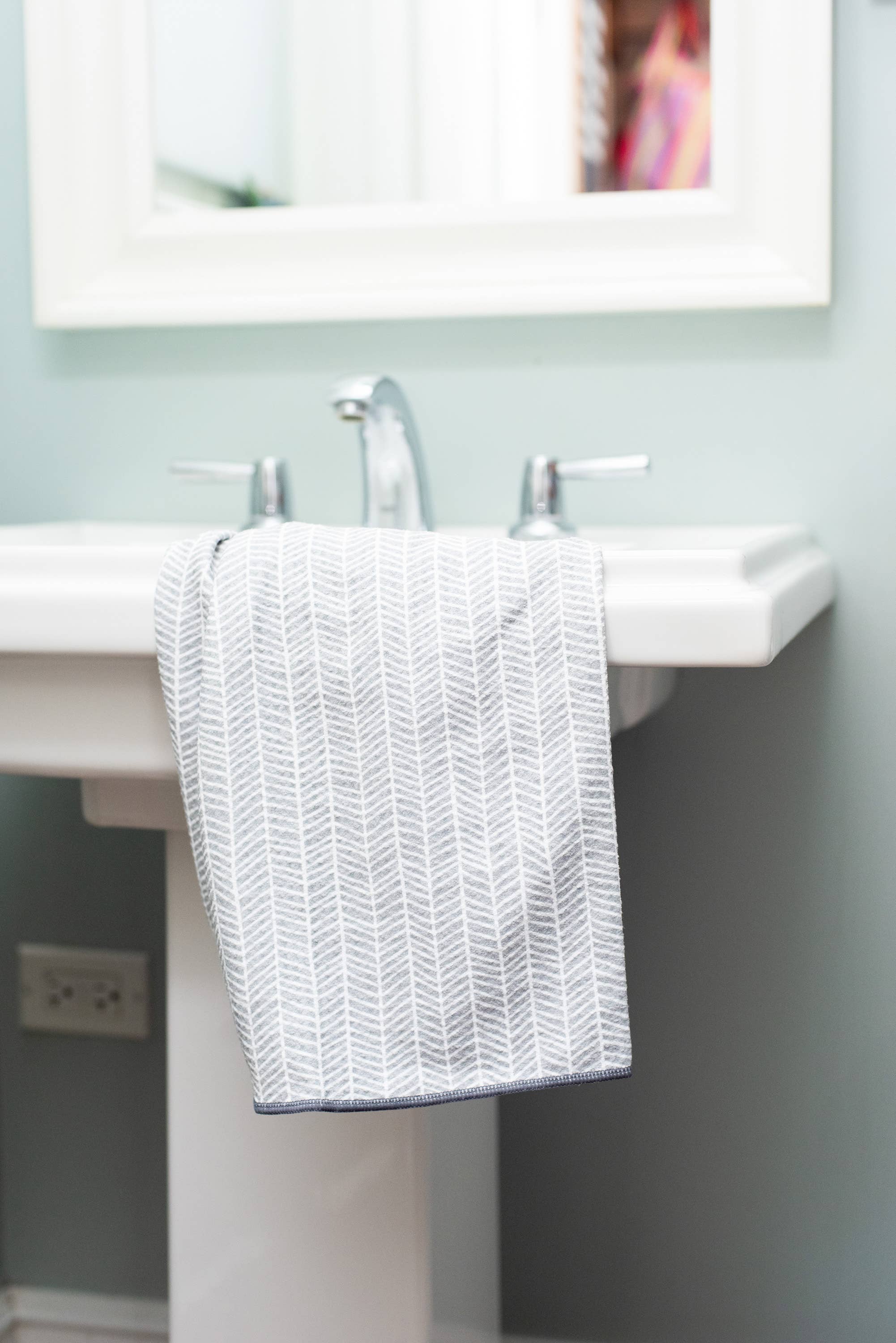 Anywhere Towel - Branches in Grey