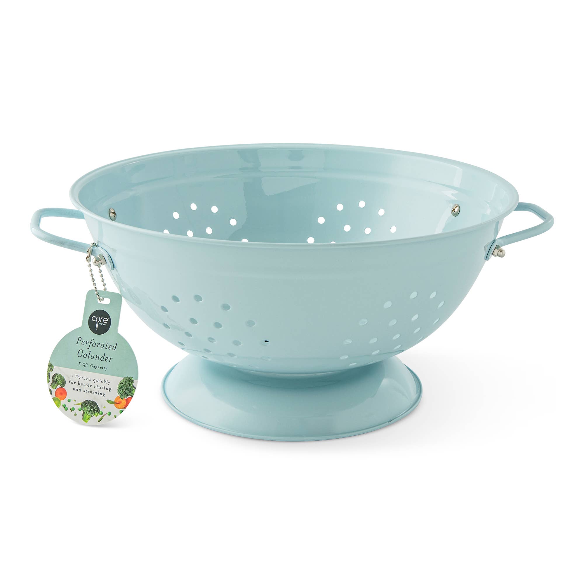 5qt Perforated Colander - French Blue