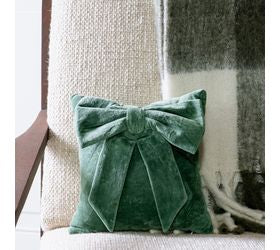 Velvet Bow Pillow