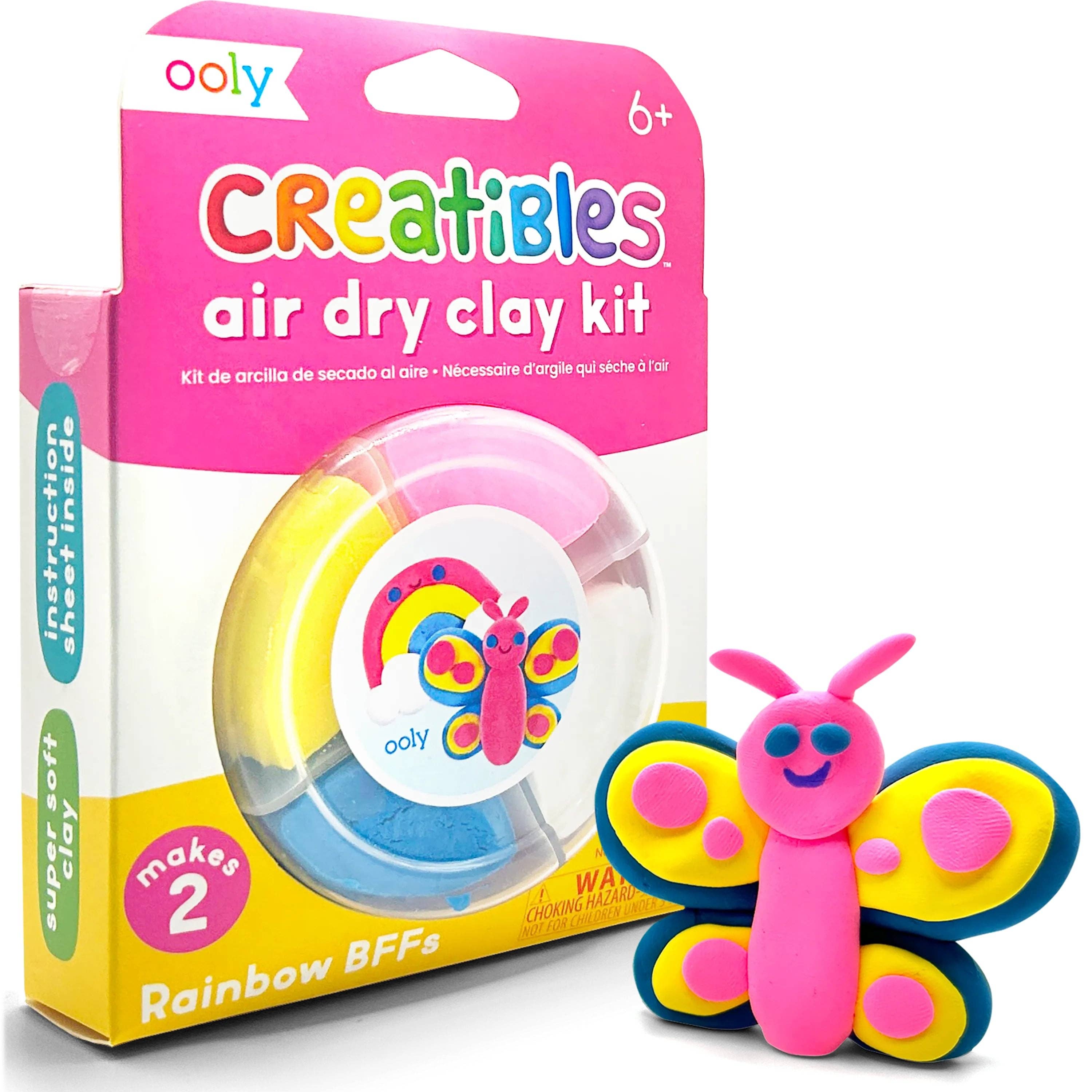 Creatibles Air Dry Clay Kit - Rainbow Pals