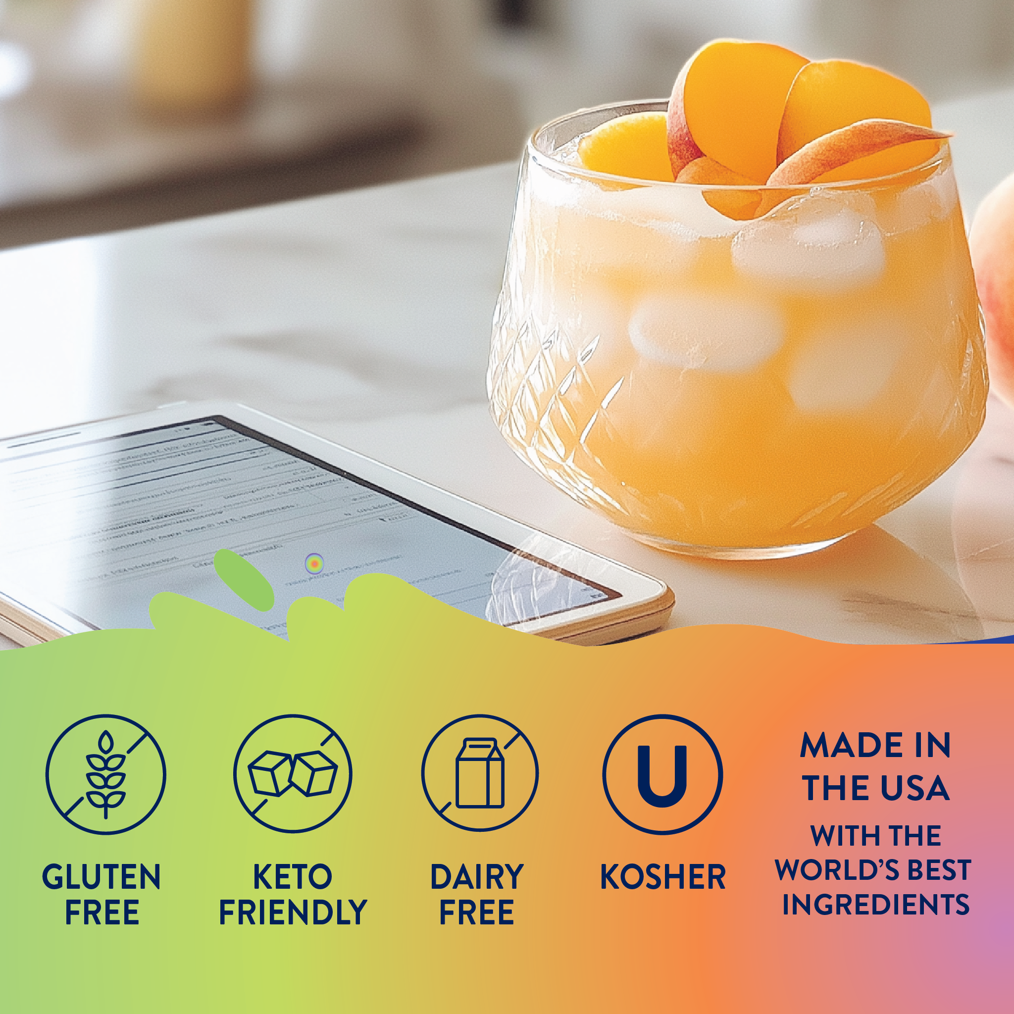 Peach Mango Energy Syrup - Sugar Free