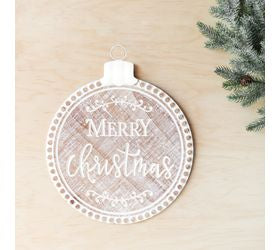 Wood Merry Christmas Hanging