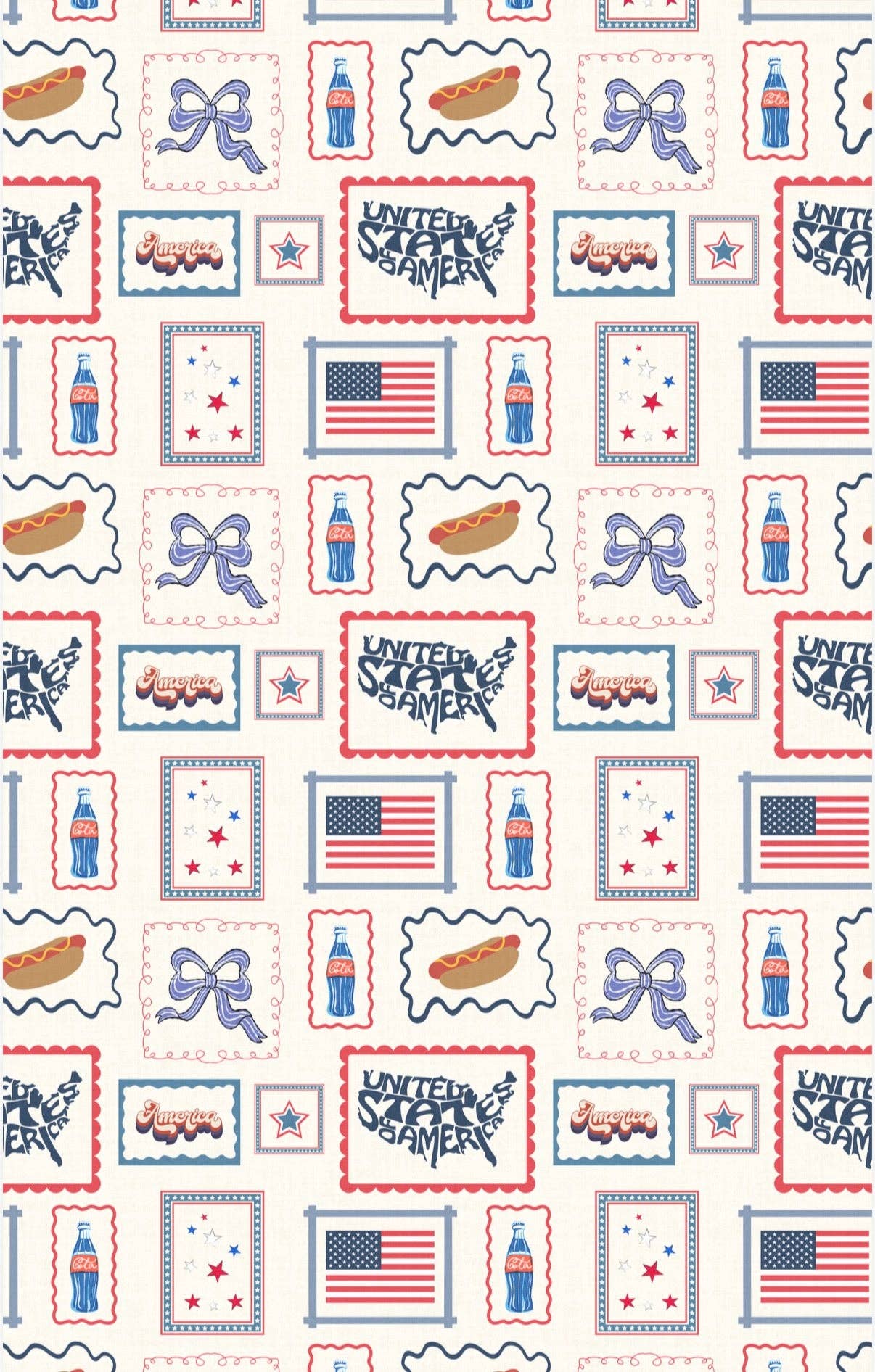 Xoxo, USA: Double-Sided Washcloth