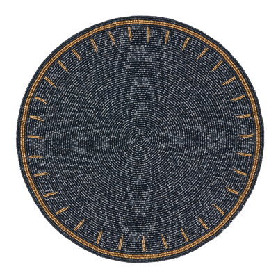 Navy Beaded Placemat