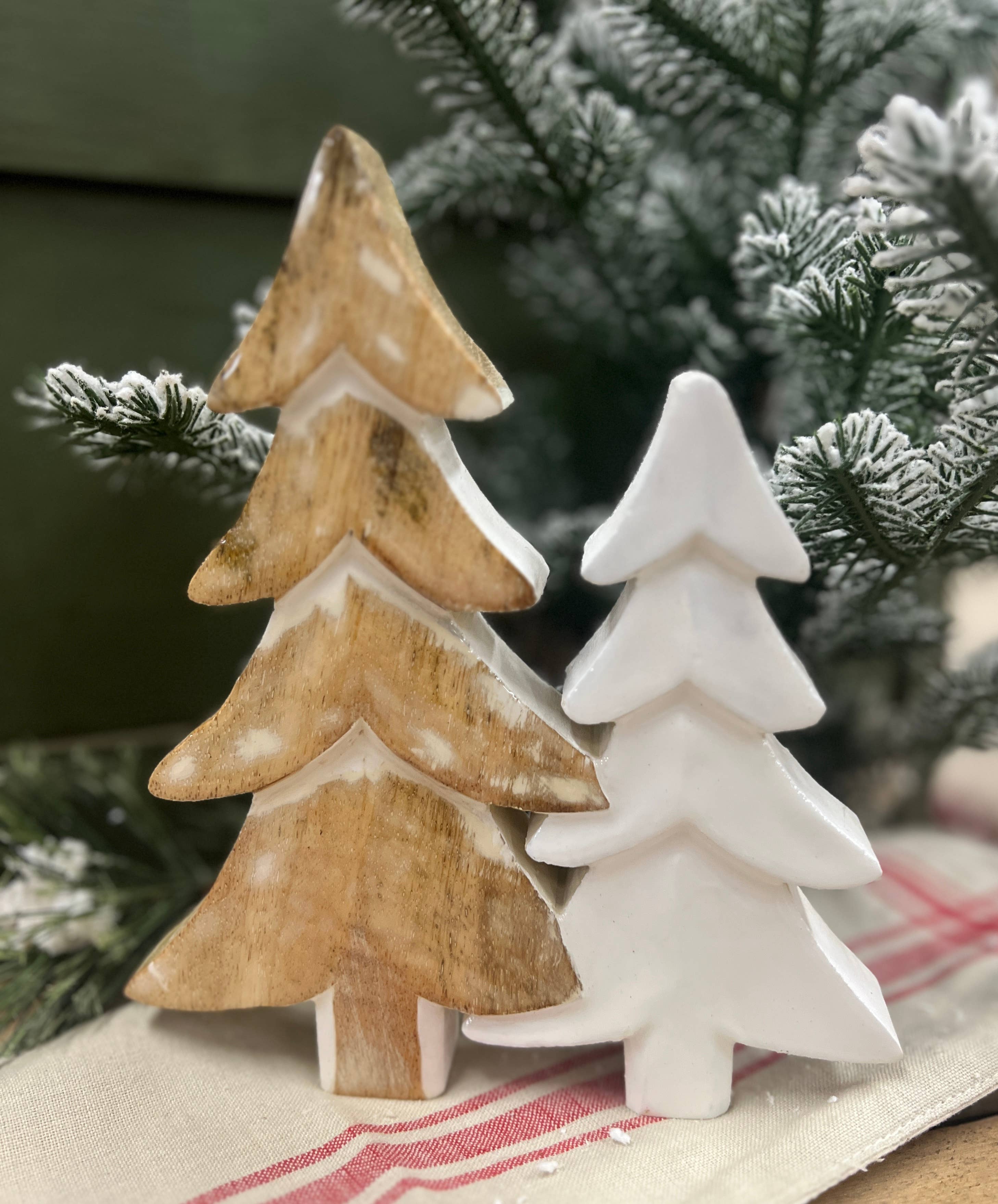 Wooden Tree with Enamel
