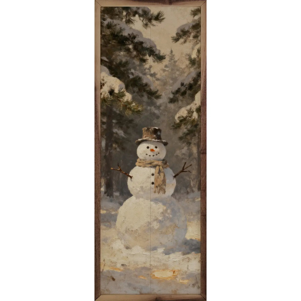 Snowman in the Woods