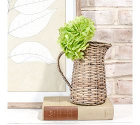 Wicker Pitcher Vase