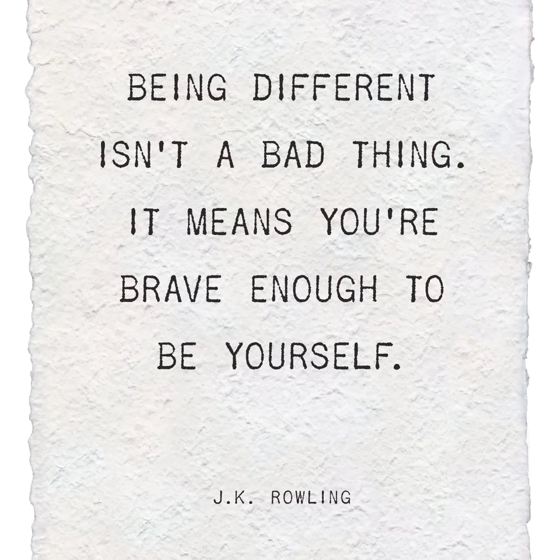 Being Different