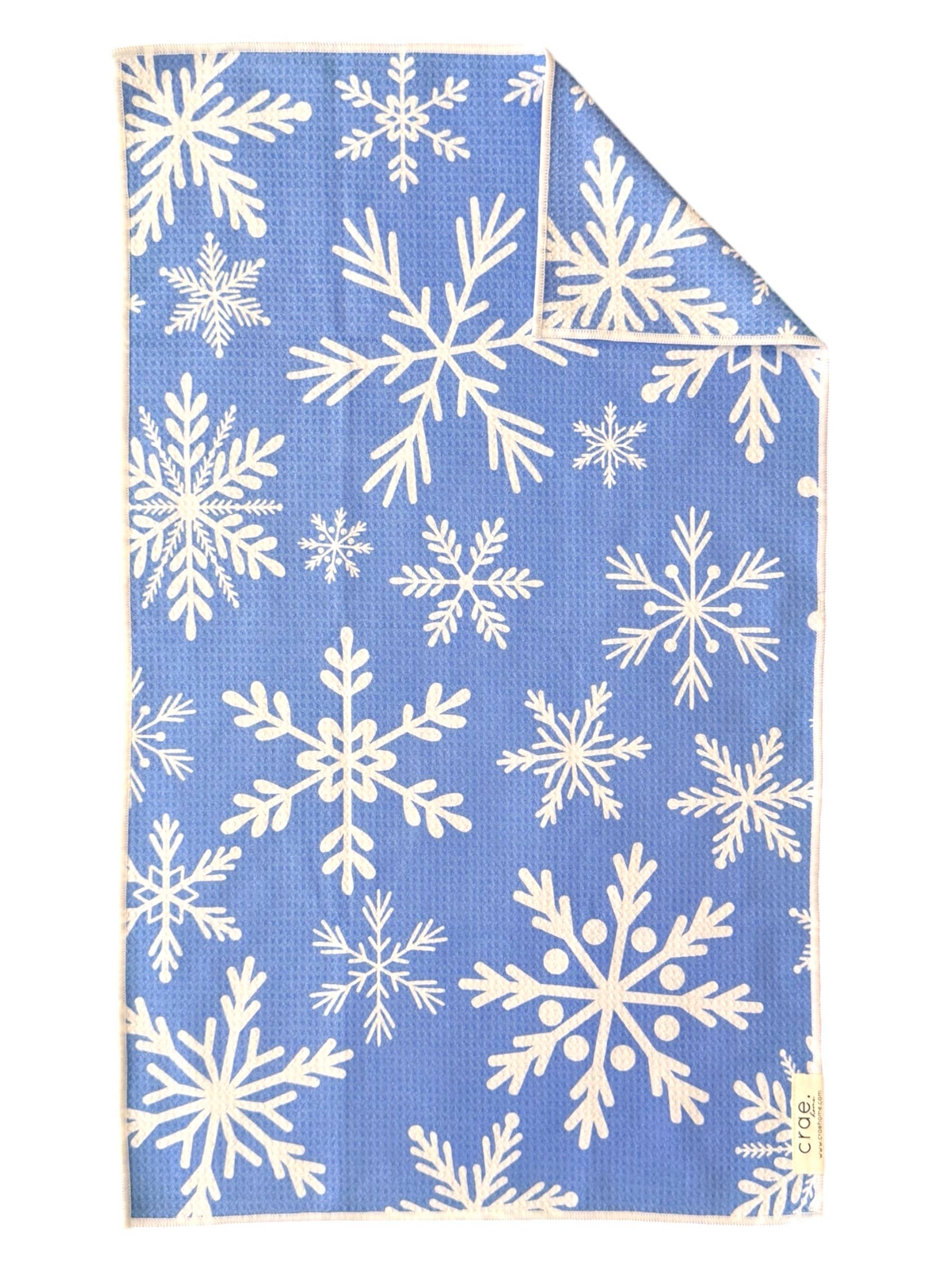 Snowfall: Double-Sided Hand Towel