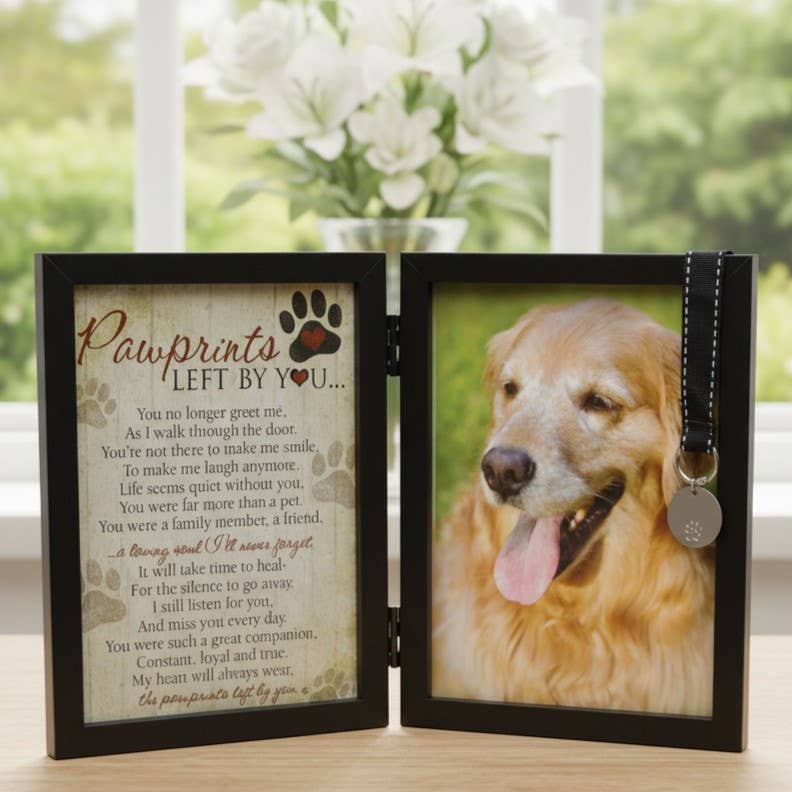 Pawprints Left By You Pet Memorial Frame for Dog 6070