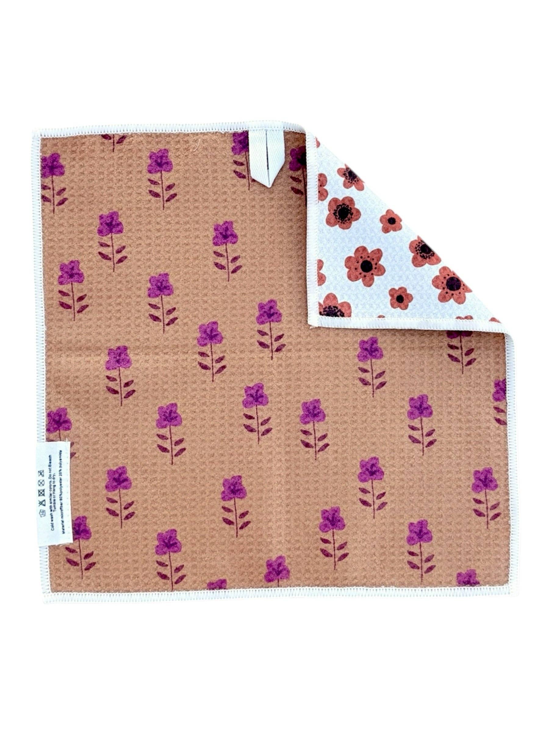 Amber Fields: Reversible Hand Towel & Washcloth