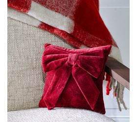 Velvet Bow Pillow