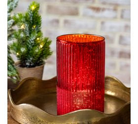 Red Glass Votive